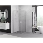 MEXEN - Exo štvorcový posuvný sprchovací kút 95 x 95, transparent, chróm 8111-095-095-01-00