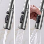 REA - Multifunkčný oceľový drez 10 v 1 Alonzo Brush Nickel ZLE-06420