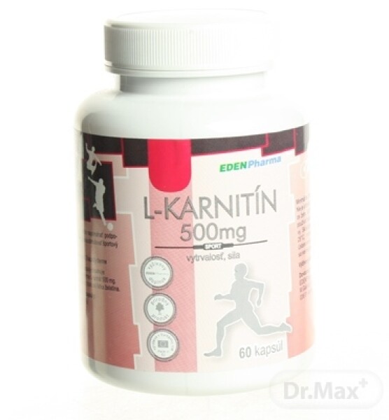 EDENPHARMA L-karnitín 500 g 60 kapsúl