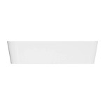 OMNIRES - PARMA M+ umývadlo na dosku, 50 x 35 cm biela lesk /BP/ PARMAUNBP