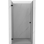 MEXEN/S - Lunar-B sprchové dvere krídlové ľavé 65, transparent, čierna 832-065-000-70-00-L