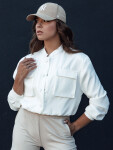 Dámska bunda bomber TY4305 off-white - FashionStreet M