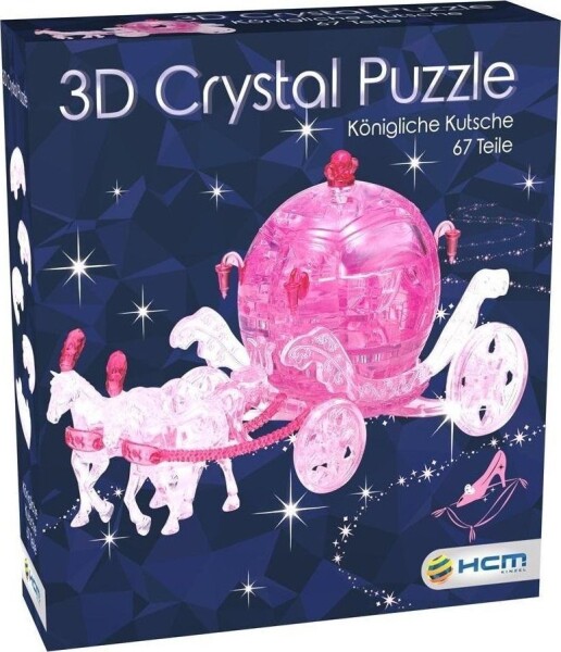 HCM Kinzel 3D Crystal puzzle Královský kočár 67 ks