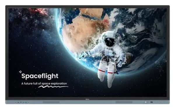 75" BenQ RM7504 čierna / Interaktívny panel / IPS / 3840×2160 / Android 13 / 128 GB / Wi-Fi / 5× HDMI + DP + USB-C (9H.F9CTK.DE5)