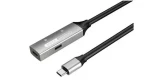 PremiumCord USB-C repeater 15m / Predlžovací kábel / Male-Female / 5Gbps / Aluminium (ku31rep15al)