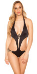 Sexy monokini with chains rhinestones