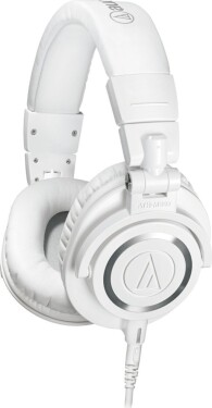 Audio Technica Audio Technica Ausinės ATH-M50XWH su laidu, Ant ausų uždedamos, 3.5 mm, Baltas