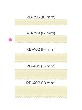 Julimex RB 399 12 mm remienky ecru 12mm