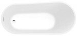AQUALINE - TISA voľne stojaca vaňa 170x80cm, biela E1780