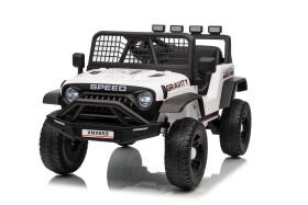 Mamido Mamido Elektrické autíčko Speed Offroad biele | 4x45W | EVA kolesá | 12V 7Ah | EKO koža