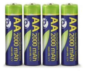 Nabíjacie batérie AA 2000mAh / Ceruzkové batérie / Ni-MH / 4 ks / v blistri (EG-BA-AA20R4-01)