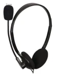 C-tech MHS-123 / Slúchadlá s mikrofónom / čierna (MHS-123)