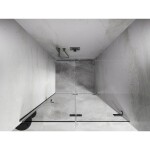 MEXEN/S - Lunar-F skladacie sprchové dvere pravé 70, transparent, chróm 836-070-000-01-00-P