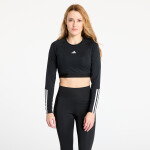 Tričko adidas Hyperglam Training Cropped Long Sleeve Long-Sleeve Top Black/ White M