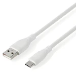 Nedis USB-A - USB-C 1,5 m biela / Nabíjací kábel / USB 2.0 / 15 W / 480 Mbit/s / Silikónový (CCGB60800WT15)