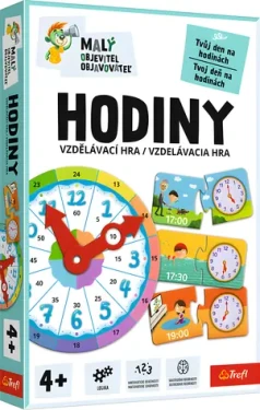 Trefl Vzdelávacia hra Malý objaviteľ: Hodiny