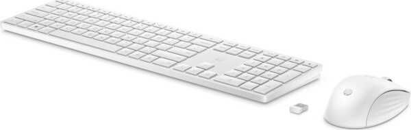 HP 655 - Tastatur-und-Maus-Set - kabellos - 2.4 GHz - QWERTZ - Deutsch - weiss