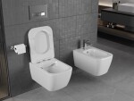 MEXEN/S - Stella Závesná WC misa vrátane sedátka s slow-slim, duroplast, biela 30680900