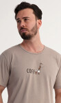 Pánske pyžamové šortky Coffee smetanová XL