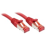 LINDY 47739 RJ45 sieťové káble, prepojovacie káble CAT 6 S/FTP 15.00 m červená krútené páry 1 ks; 47739