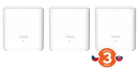 Tenda Nova EX3 (3 ks) / Mesh systém / Wi-Fi 6 / AX1500 / Dual-band / WPA3 / VPN / 2x GLAN na modul (75011985)
