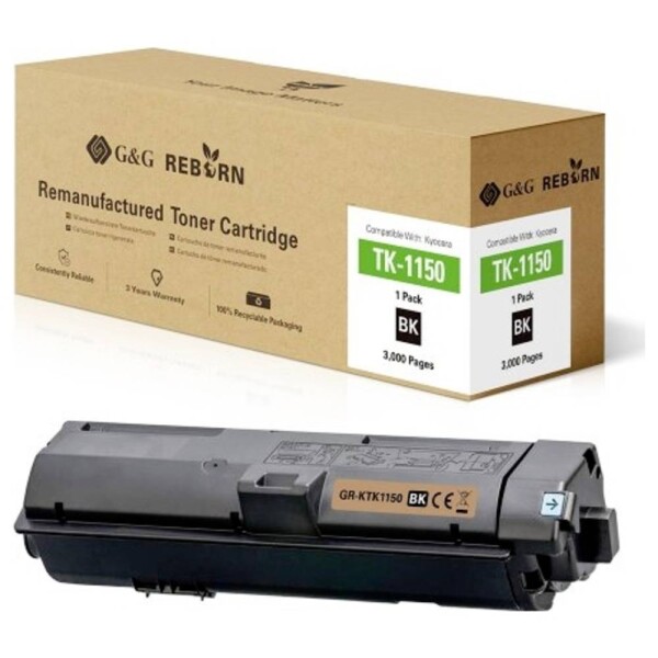 G&G Reborn remanufactured toner náhradný Kyocera TK-1150 čierna 3000 Seiten kompatibilná toner; 21293