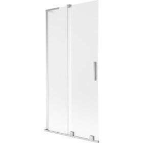 MEXEN/S - Velar L dvojkrídlová posuvná vaňová zástena 95 x 150, dekor, chróm 896-095-003-31-01