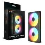 COUGAR Unity240-FB čierna / Ventilátor / 120 mm / 2 ks / ARGB / PWM / 49 CFM / 1600 RPM (CF-UN240RB-RGB)