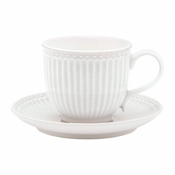 GREEN GATE Šálka s podšálkou Alice White 200 ml