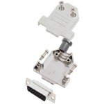 TRU COMPONENTS TCDTNT15MDBSK 7708432 sada D-SUB zásuvková lišta 180 ° Pólov: 15 spájkovaný 1 ks; 7708432