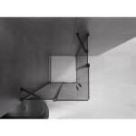 MEXEN/S - Velar Duo sprchovací kút, posuvné dvere 100 x 100, grafit, čierna 871-100-100-42-70