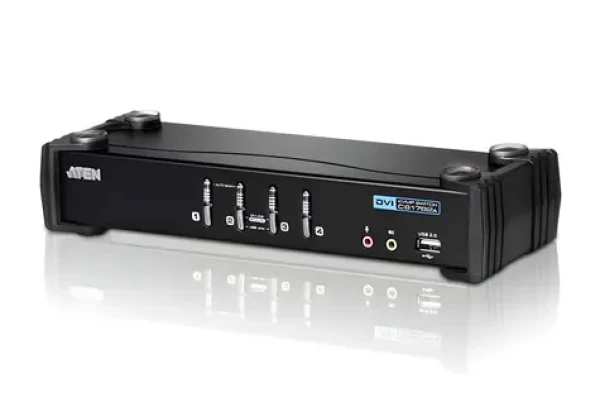 Aten CS1764A / KVM prepínač / 4- Port / DVI / USB / audio (CS1764A)