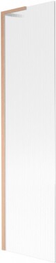 MEXEN/S - Next L vaňová zástena FIX 50 x 150, prúžky, meď kartáčovaná 895-050-000-03-09-65