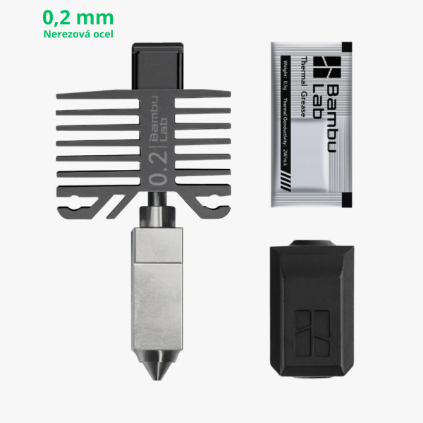 Hotend 0,2 mm pre Bambu Lab P1/S a X1C