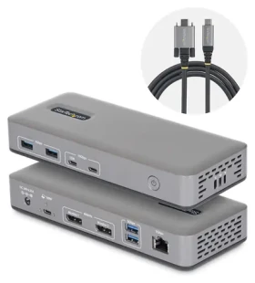 StarTech USB-C Dual DisplayPort Docking Station / Dokovacia stanica / 2x DisplayPort / PD 100W / 4X USB 3.2 / 2x USB-C (201UE-USBC-DOCK)