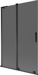 MEXEN/S - Velar L dvojkrídlová posuvná vaňová zástena 120 x 150, grafit, čierna 896-120-003-41-70