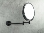 DEANTE - Round čierna - Kozmetické zrkadlo, na predlžovacom ramene - obojstranné ADR_N811