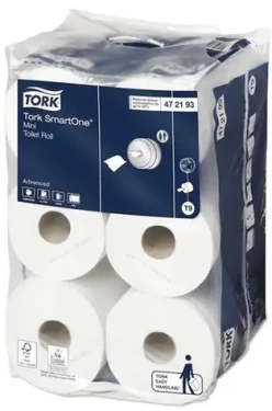 Tork Advanced SmartOne Mini T9 / Toaletný papier / 2vrstvový / 12 roliek / 111,6 m (472193)