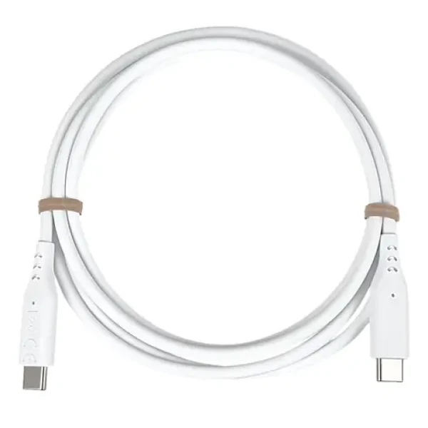 PremiumCord silikónový kábel USB-C biely / Nabíjací kábel / 60W / 1,5 m / 480 Mbps (ku31sa15w)