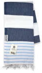 The One Froté uterák Hamam Marine „Marine“ 48.1046 tmavomodrý/svetlomodrý navy/light blue onesize