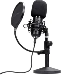 Trust GXT269 Emita II čierna / Mikrofón / kondenzátorový / stolný stojan / USB / 2,5 m (25769)