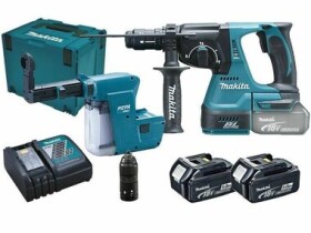 Makita DHR243RTJW / Aku kombinované kladivo / 18V / SDS- PLUS / 950 ot-min / 4700 úderov-min / 2.0 J / 2x 5.0 Ah (DHR243RTJW)