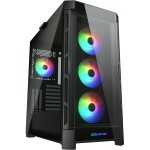 COUGAR Duoface PRO RGB čierna / PC skriňa / ATX / micro-ATX / mini-ITX / RGB / priehľadná bočnica / bez zdroja (CGR-DUOFACE PRO RGB)