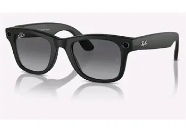 Meta Ray-Ban Gen1 Wayfarer Matte Black Polarized Gradient Graphite (Large) (8056597988421)