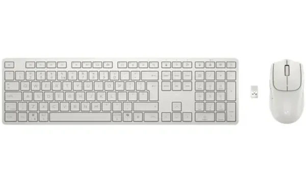 HP 490C Multi-Device Mouse Keyboard biela / bezdrôtová klávesnica s myšou / USB / Bluetooth (BE1M5AA#BCM)