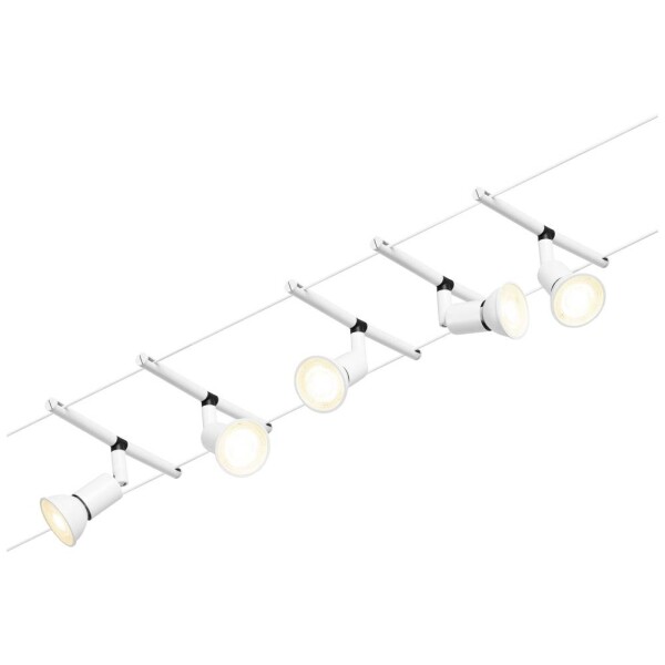 Paulmann 94458 kompletný systém lankových svietidiel GU5.3 biela (matná), chróm; 94458