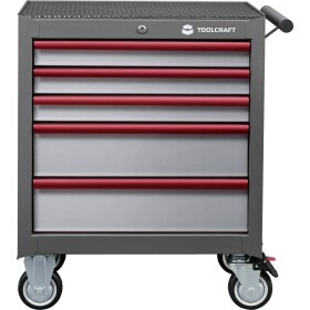 TOOLCRAFT 890680 dielenský vozík Farba:sivá, antracitová, červená; 890680