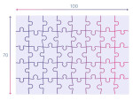 Mamido Podlahové puzzle 40 dielikov Ľadové kráľovstvo 100x70