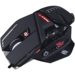 MadCatz RAT 6+ čierna / Herná myš / Optická / 12000dpi / 11 tlačidiel / USB / 1.8m / RGB (MR04DCINBL000-0)