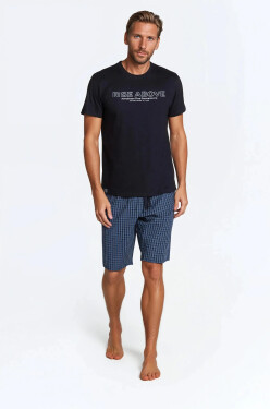 Dojo pyžamo 38883-99X Čierna a tmavo modrá - Henderson XXXL